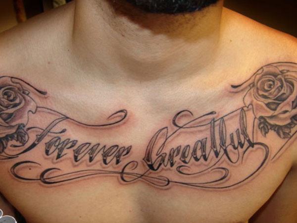 Cursive fonts css chest tattoo lettering ideas