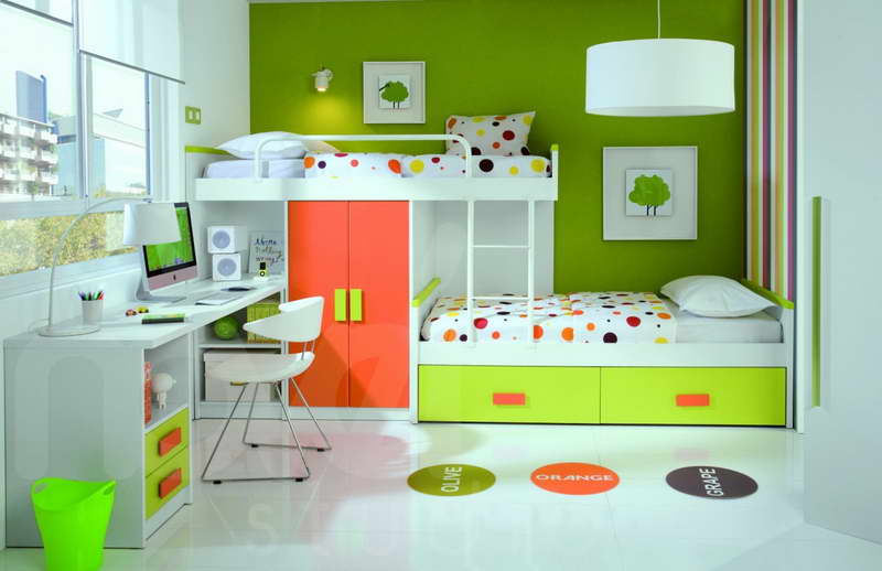 New Green Childrens Bedroom Ideas 