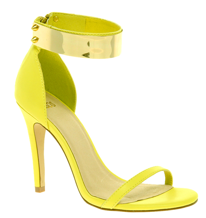 Lime Green Ankle Strap Heels | Tsaa Heel