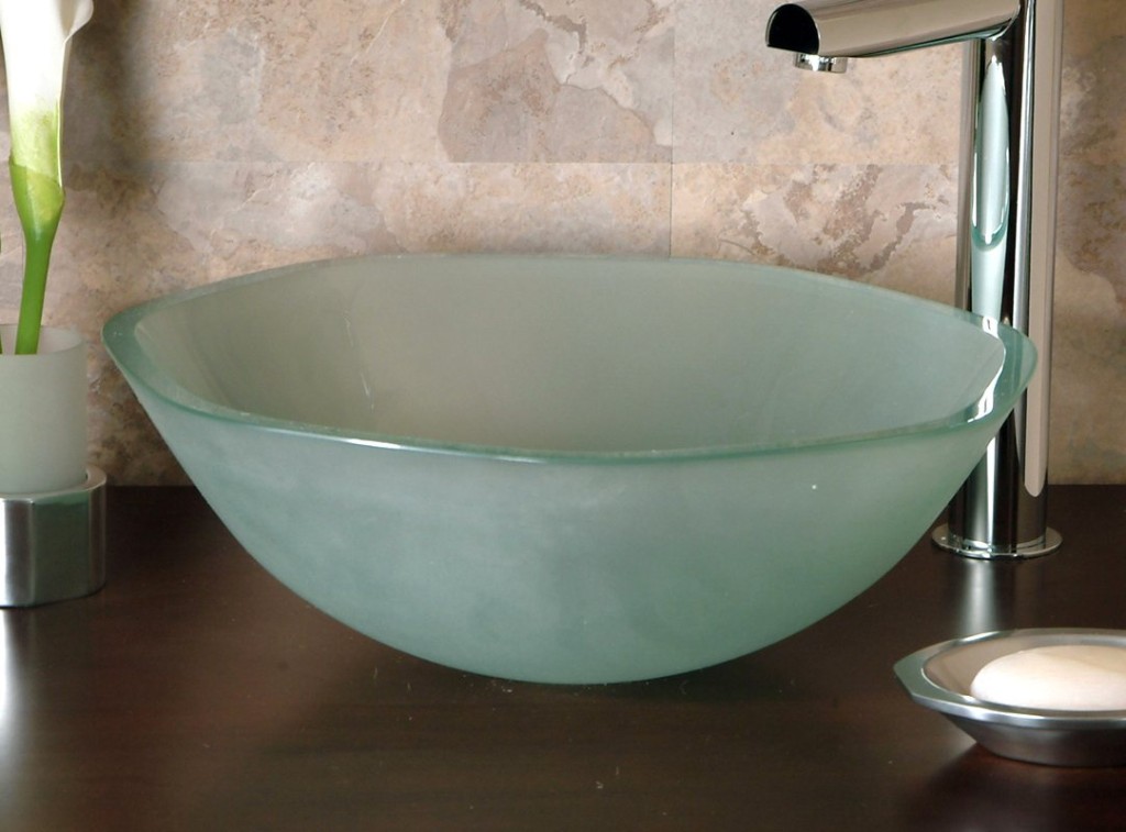 glass bathroom sink couter