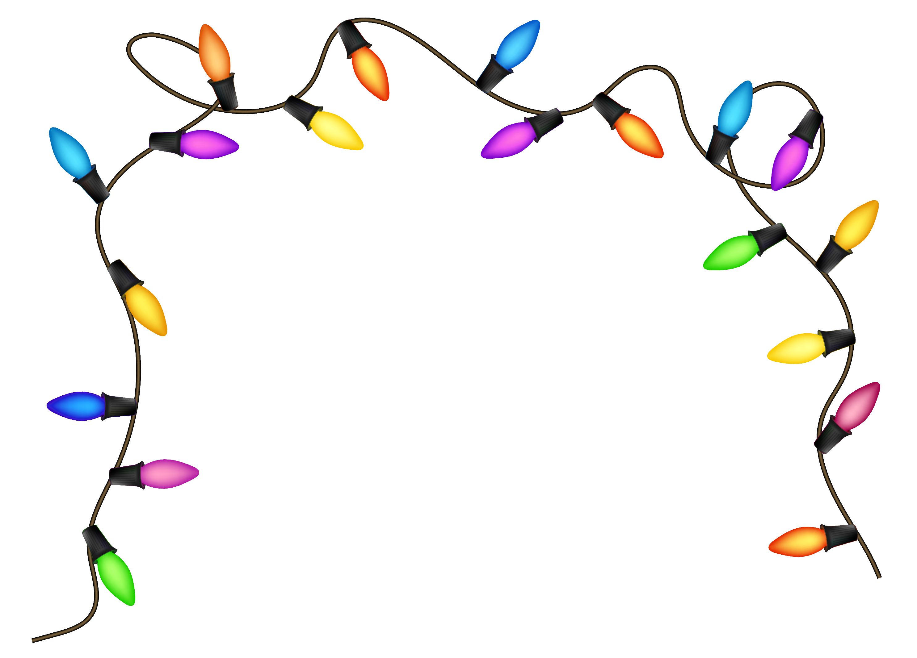 string of christmas lights clipart - photo #41