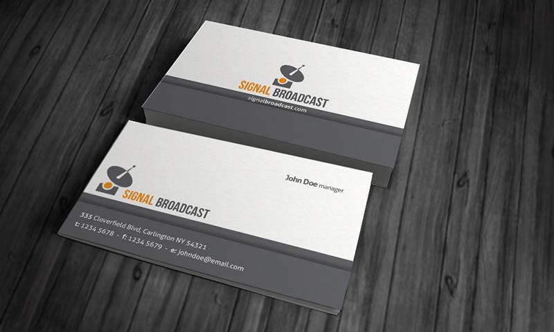 Clean Broadcasting Corporate Business Card