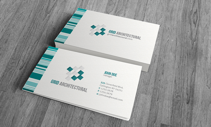 Clean and Creative Architectural Business Card Template
