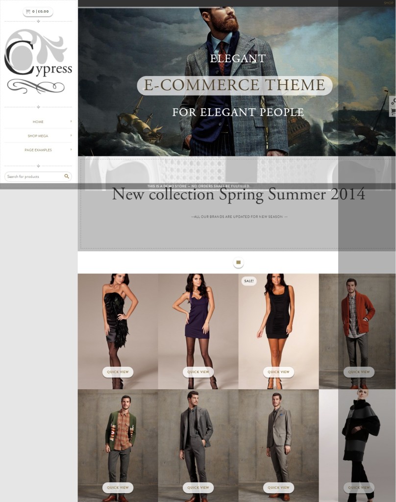 Cypress Elegance Ecommerce WordPress Themes