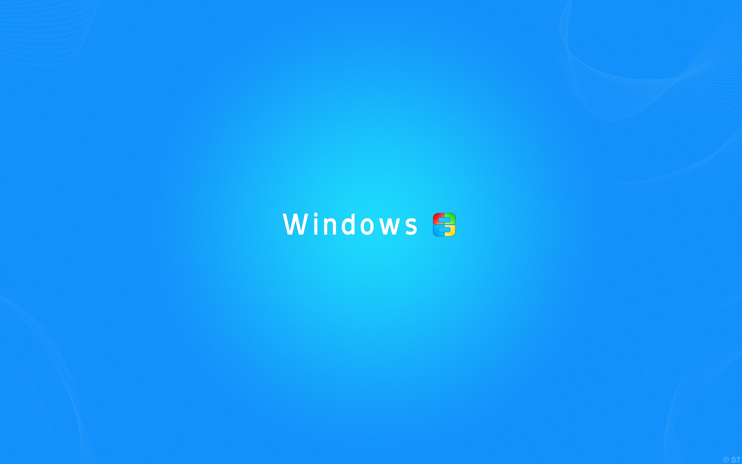 Just Blue Windows 8 Wallpaper