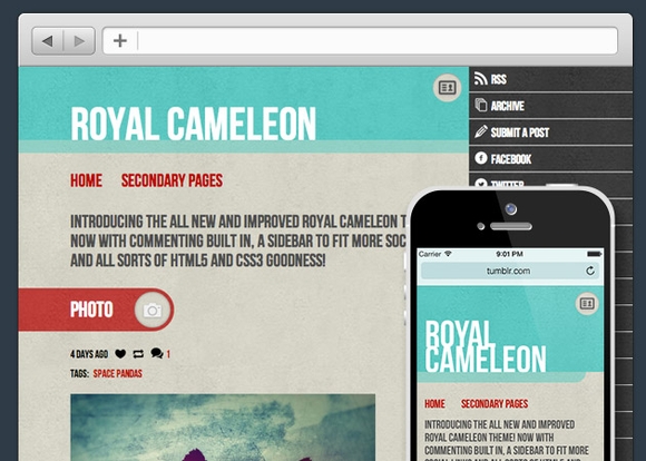 Royal Cameleon Sidebar Theme