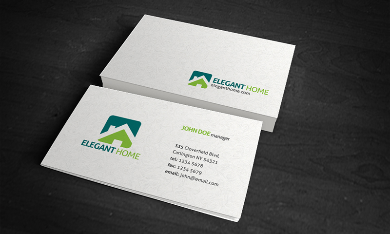 Simple and Clean Texture Business Card Design