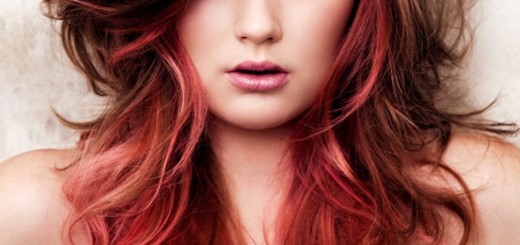 Red Color Ombre Hairstyles 2014
