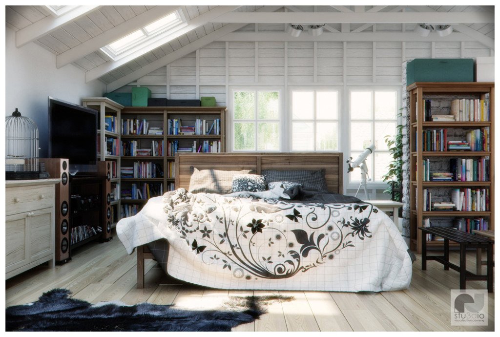 Library In Bedroom