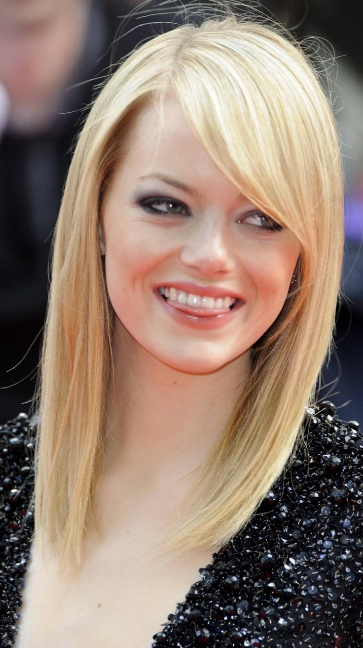 Hairstyles For Long Hair With Bangs Round Face