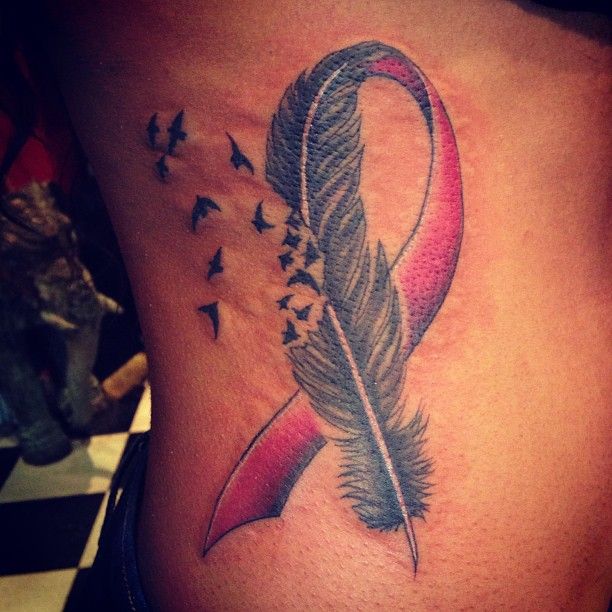 Cancer Ribbon Tattoos Designs Ideas to Give Support to the Sufferers  InspirationSeek.com