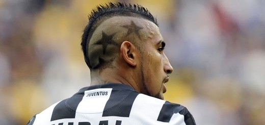 Arturo Vidal Mohawk Haircut With Stars