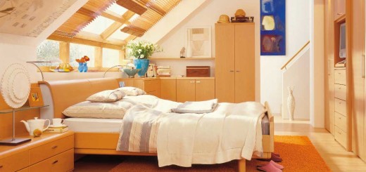Modern Wooden Attic Bedroom Design Ideas