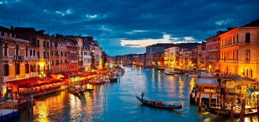 Venice Italy at Night Wallpaper