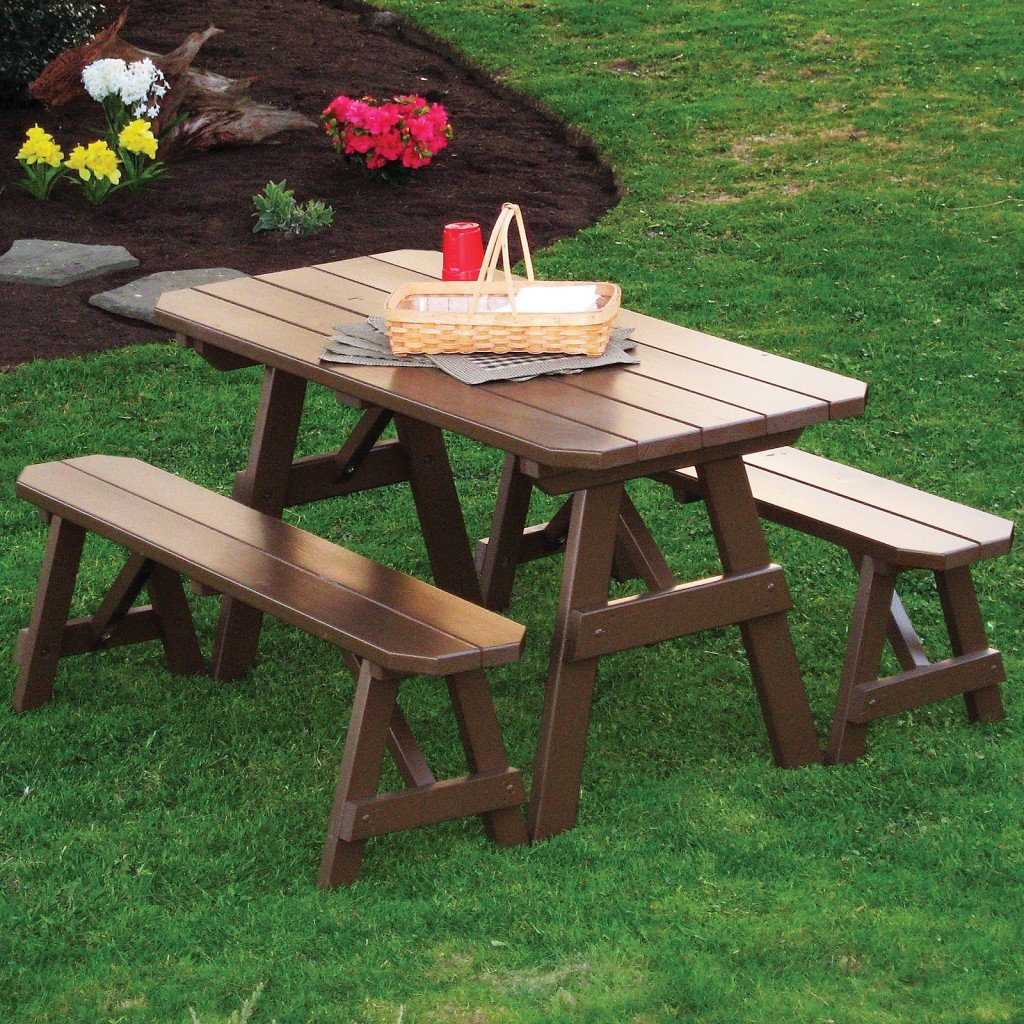 24+ Picnic Table Designs, Plans and Ideas