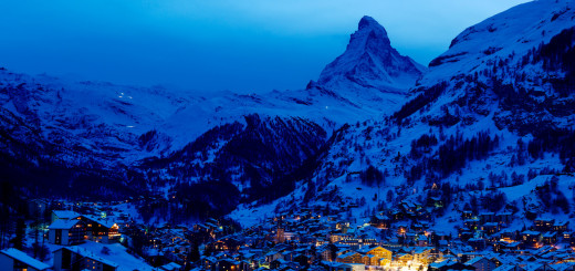Zermatt City At Night