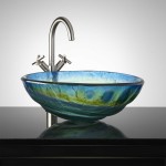 Cosmo Glass Vessel Sink For Bathroom