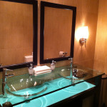 Double Glass Sink For Bathroom