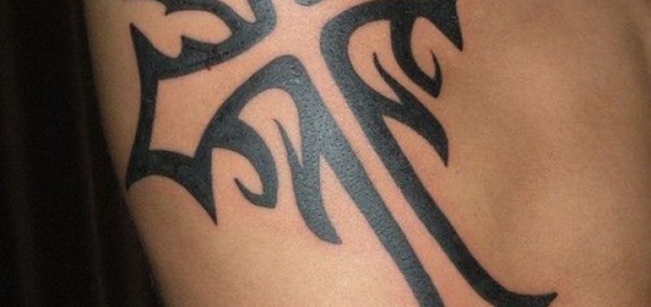 Cross Tattoo Celtic For Men on Ribs