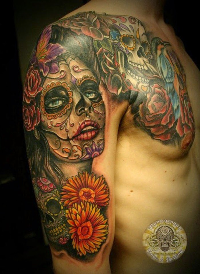 51 Skull Tattoos For Men and Women - InspirationSeek.com