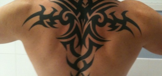 Tribal Tattoo Design For Men on Back