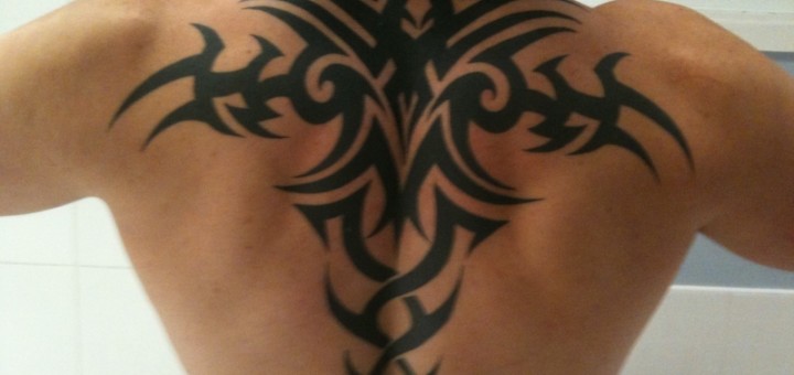 Tribal Tattoo Design For Men on Back