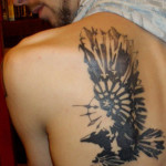 Bird Tattoos For Men on Back Shoulder