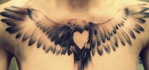 Bird Tattoos For Men on Full Chest