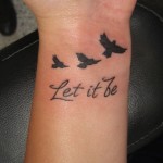 Birds Tattoos For Women on Wrist
