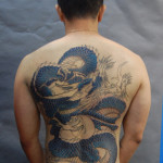 Blue Dragon Tattoos For Men on Back