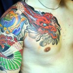Colorful Dragon Tattoo Designs For Men
