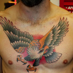 Cool Bird Tattoos For Men on Chest