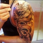 Dragon Tattoo Ideas For Men on Half Sleeve
