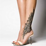 Dragon Tattoos For Women on Foot
