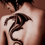 Dragon Tattoos For Women on Shoulder Back