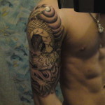 Dragon Tattoos on Half Sleeve For Men