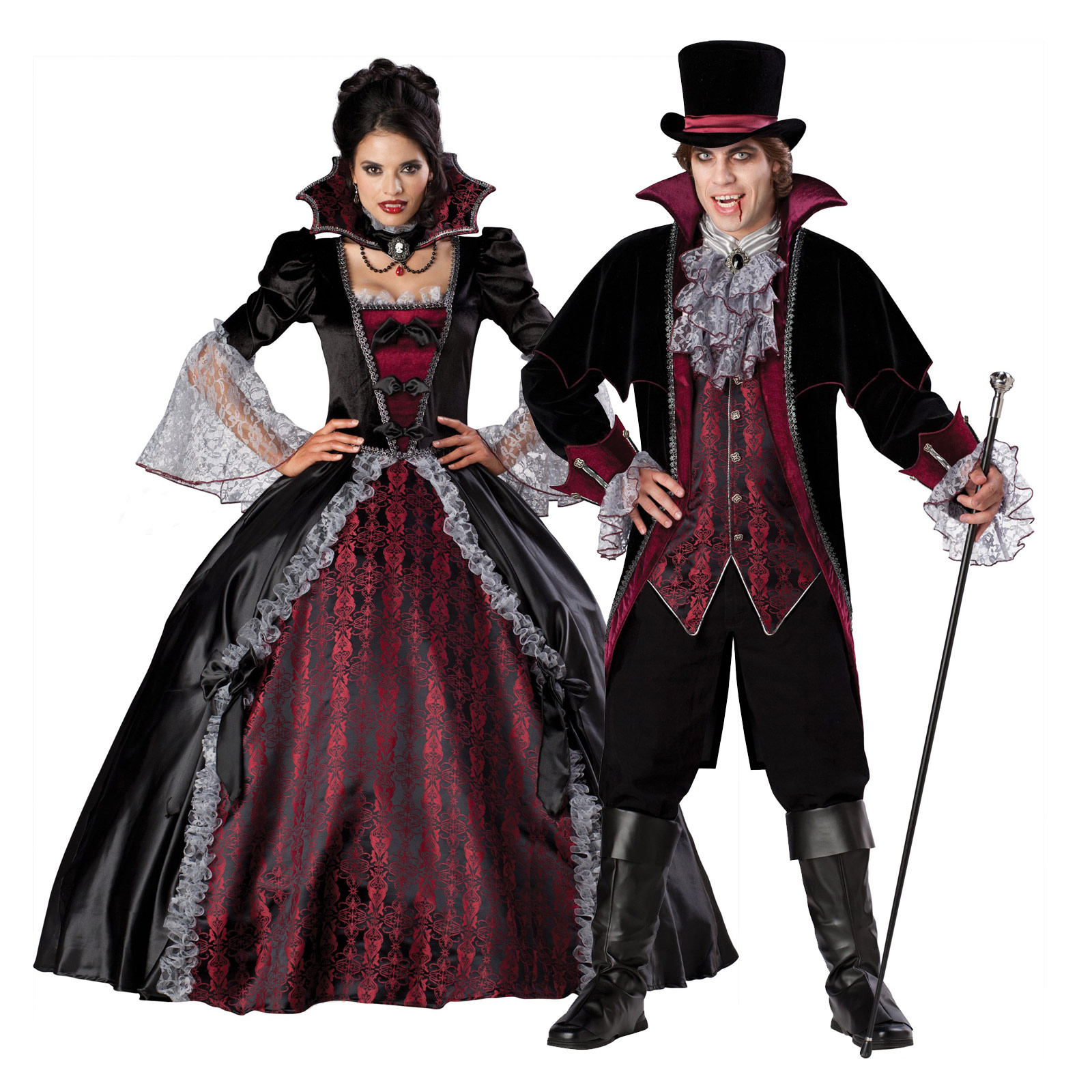 Halloween Costumes Ideas For Couple of Vampire.