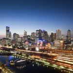 Melbourne City At Night