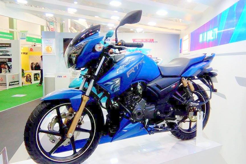 TVS Apache RTR 180 Matte Blue Edition Officially Launched ...