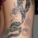 Tribal Dragon Tattoos For Women on RIb
