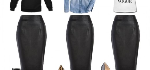 Leather Skirt Outfit Ideas 2016