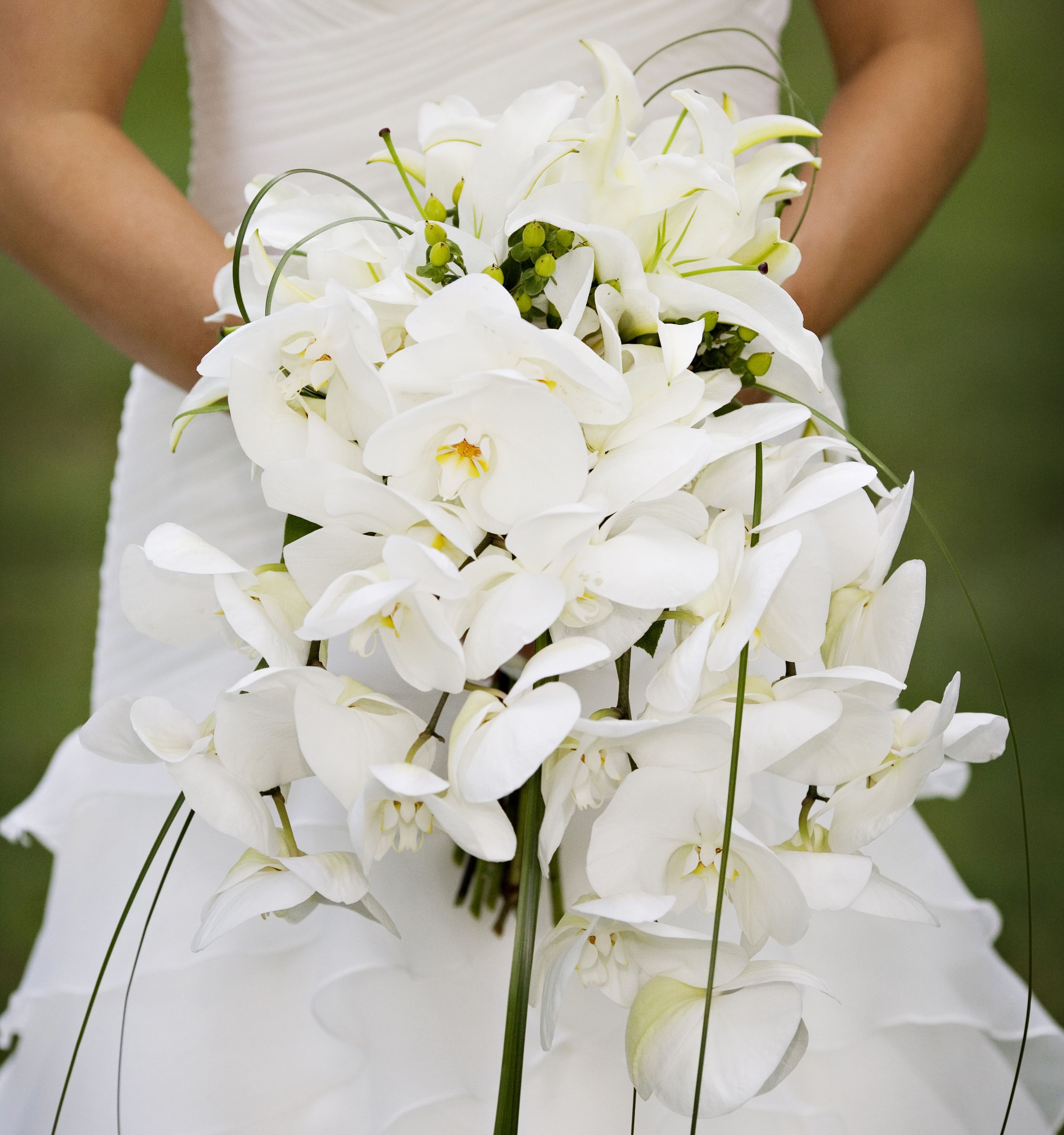 свадебные букеты из орхидей фото