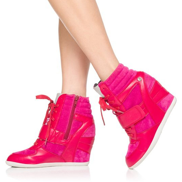 Pink Sneaker Wedges For Girls