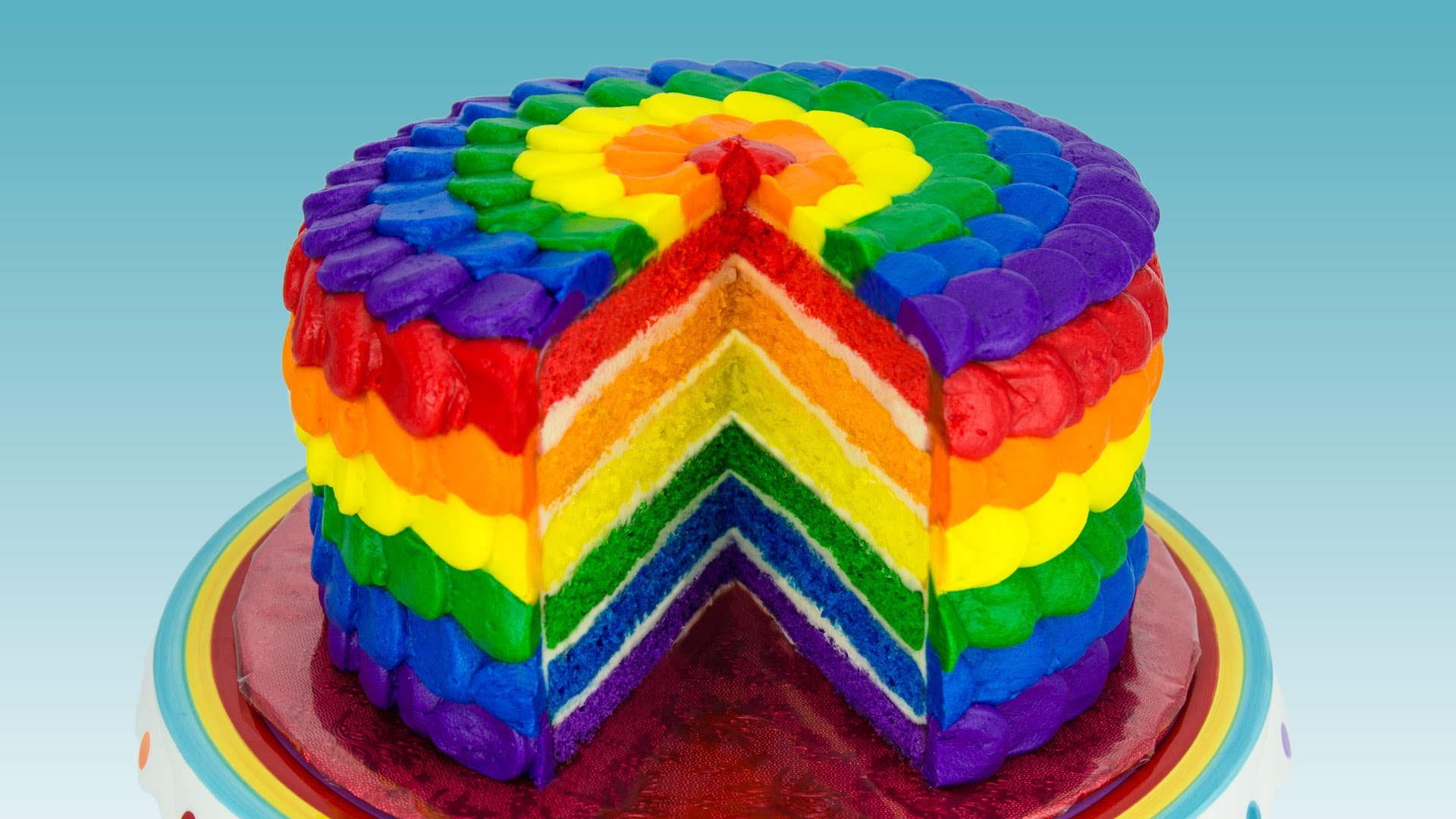 Colorful Rainbow Cake Pictures