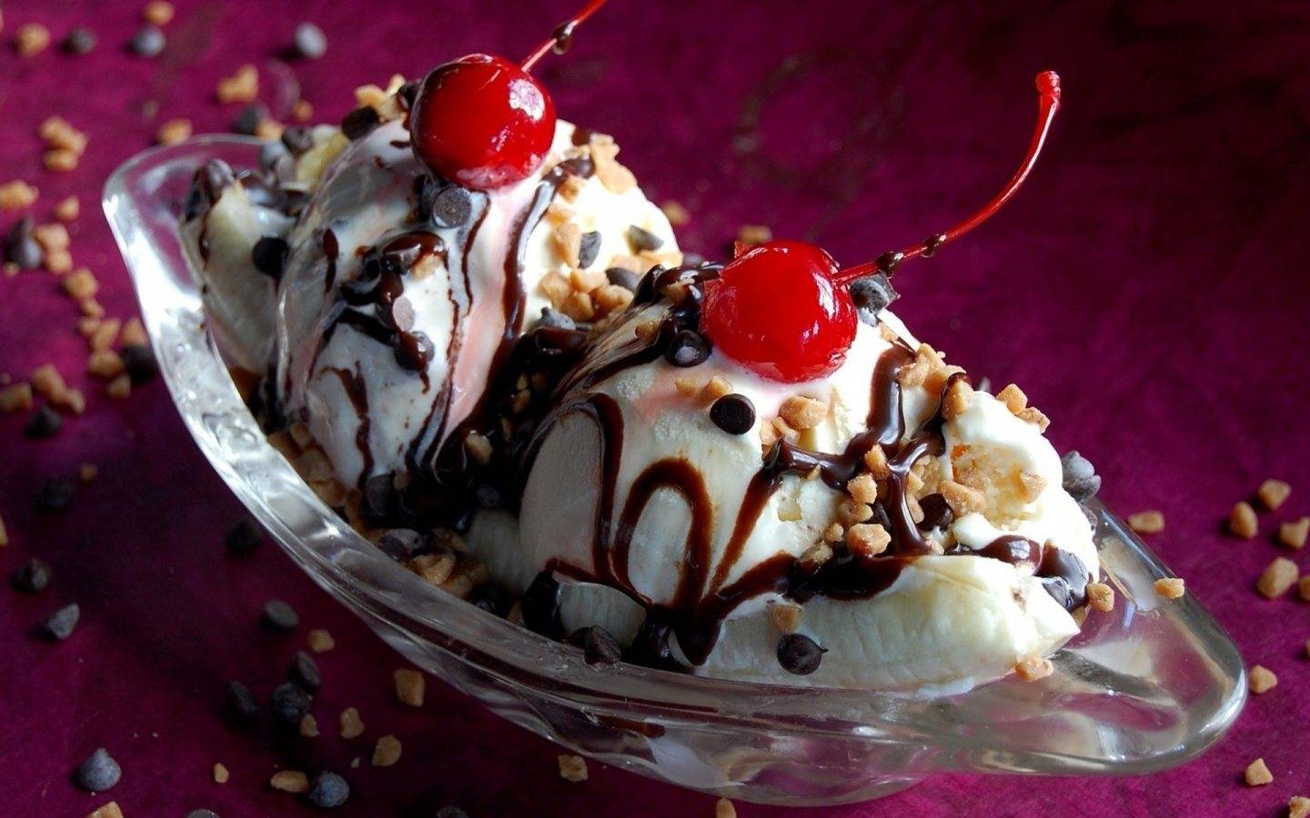 Ice Cream Sundae with Cherry