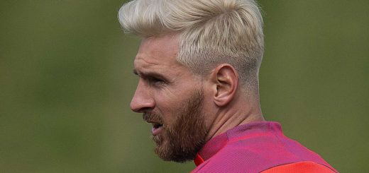 Messi Blonde Hairstyle Photo From Side