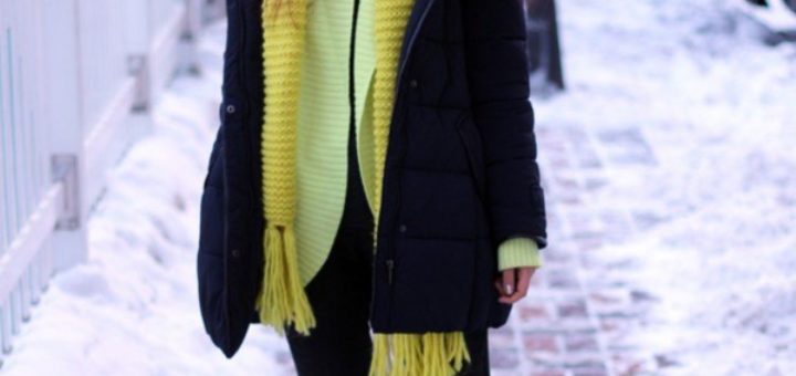 Winter Outfits For Women with Jacket and Scarf